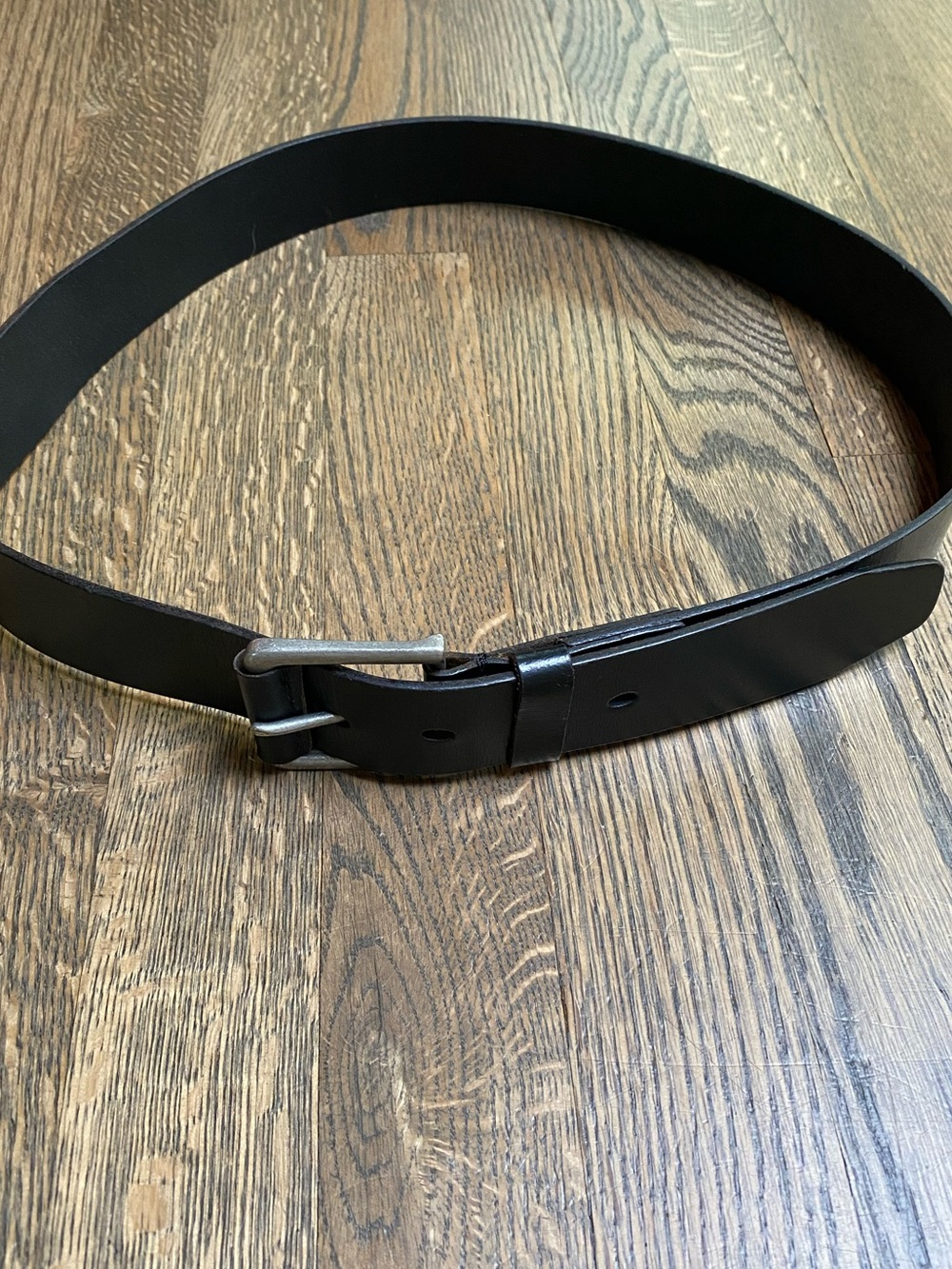 Timberland Classic Black Men's Leather Belt - Minimal Buckle 42” x 1.5”